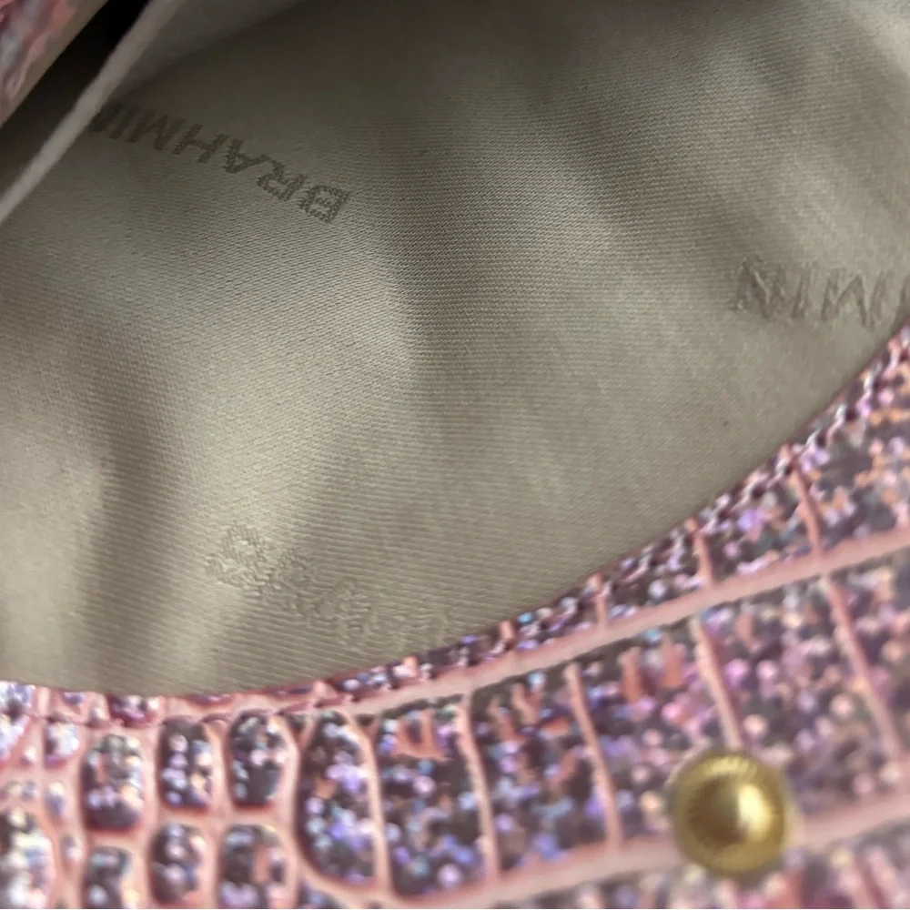 Brahmin Pixie Dust Melbourne Mini Envelope Case NWT Pink Iridescent - Picture 4 of 4